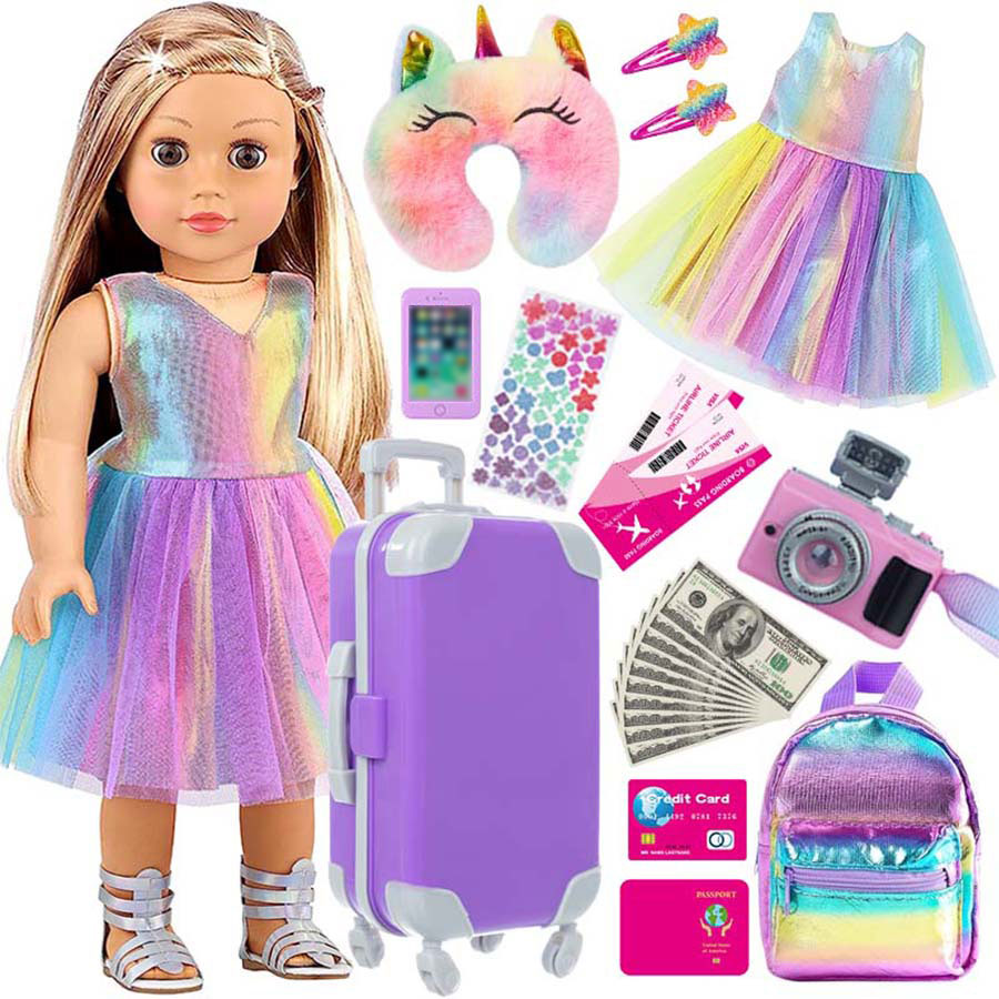 Travel Accessories Teens - 18inch Doll Clothes and Accessories Doll