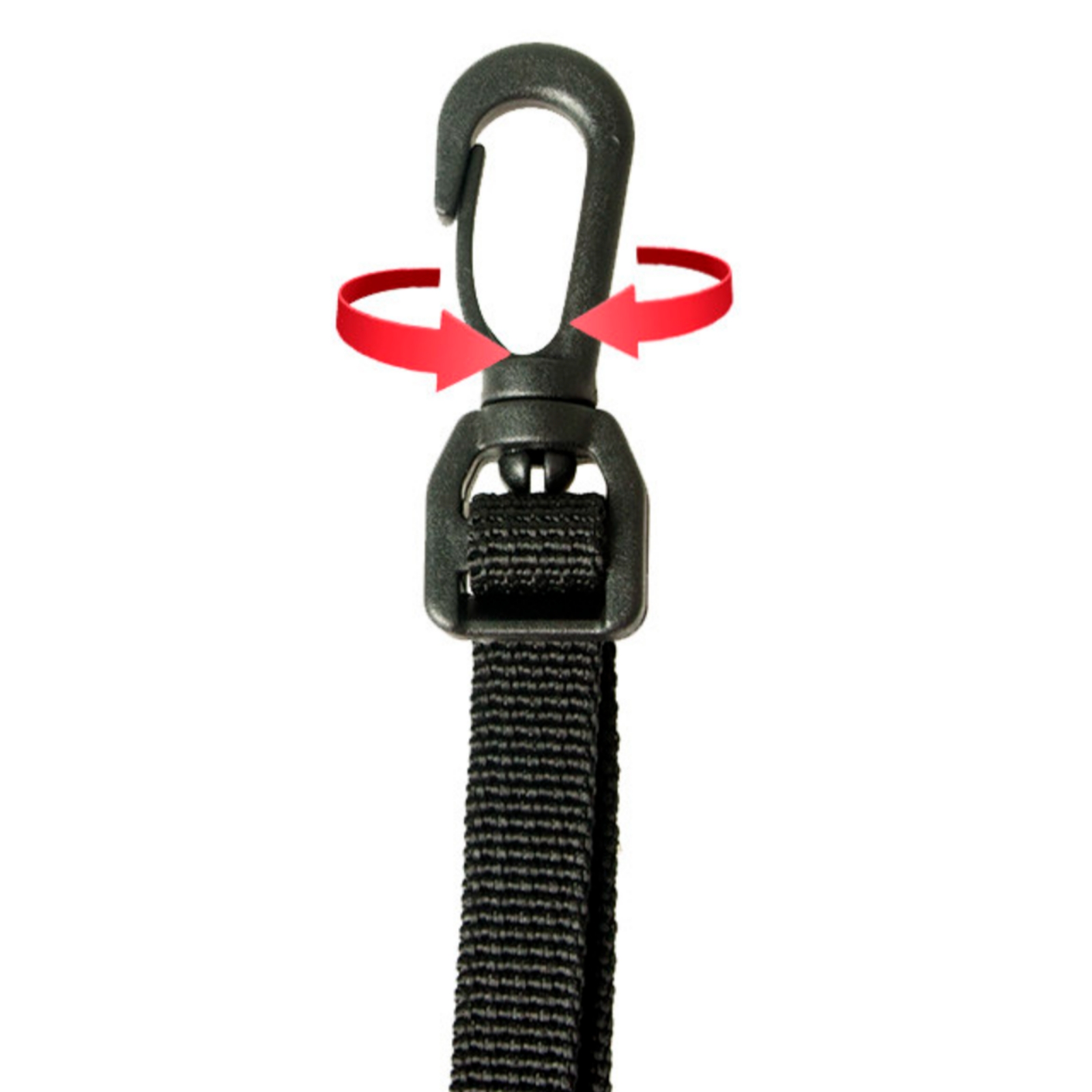 Travel Accessories Gear - Gear Attachment Strap Flat Webbing Clip-on