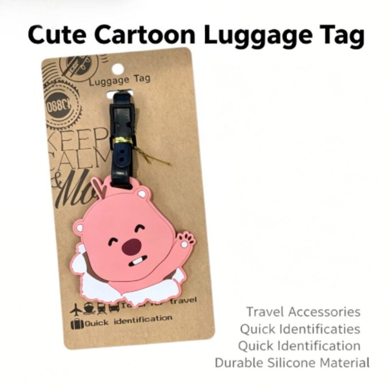 Travel Accessories Kids - Kawaii Pororo Loopy Beaver Luggage Tag,