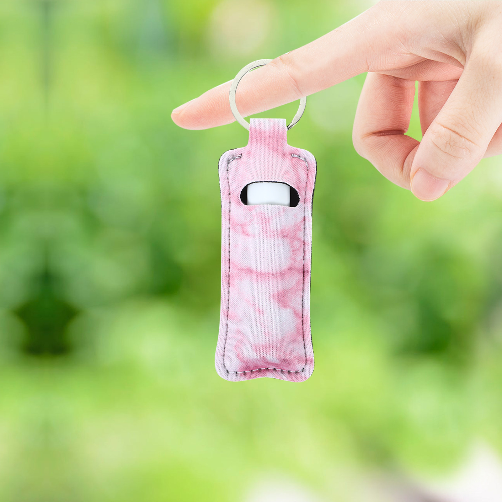 Travel Accessories Ideas - 4Pcs Lipstick Sleeve Keychain Lip Balm