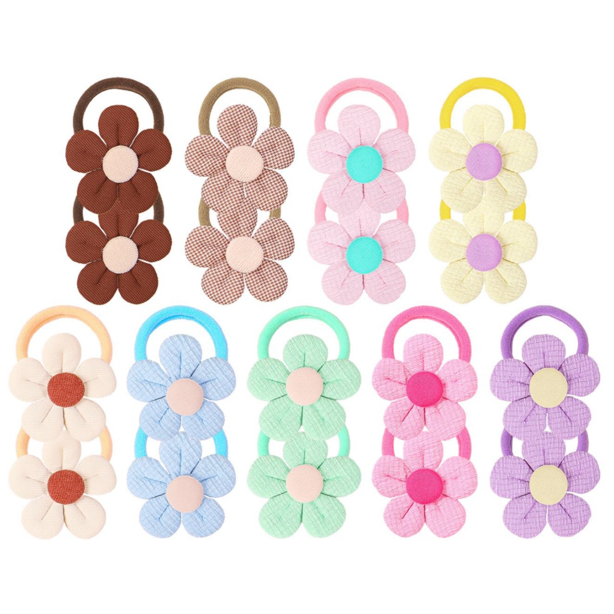 Travel Accessories Kids - 18pcs Sunflower Hair Ties Kids Girls
