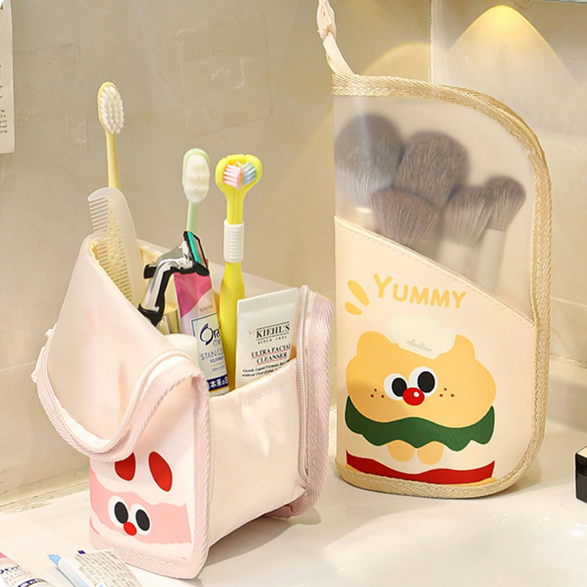 Travel Accessories Toiletries - 1Pcs Cosmetic Bag Travel Stand Storage