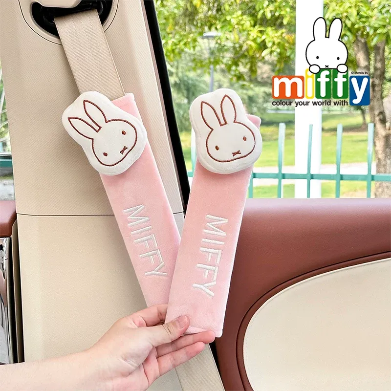 Travel Accessories Kids - Kawaii Miffy Car Seat Belt Shoulder
