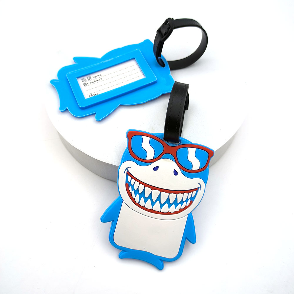 Travel Accessories Kids - 1PCS Cute Shark Luggage Tag Boarding