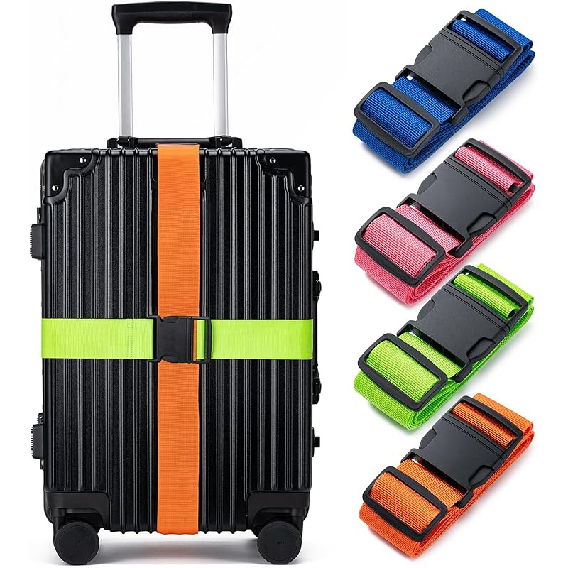 Travel Accessories Gear - 4Luggage strap set，Luggage securing strap，Luggage strap，Used