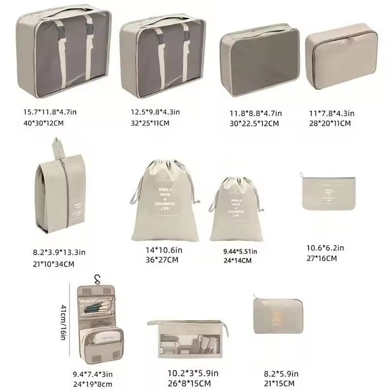 Travel Storage Bags Set 7/8/9/ - Travel Accessories Electronics 评论和价格