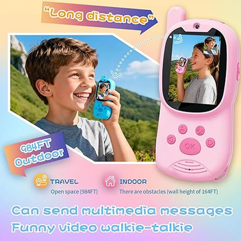 Walkie Talkies for Kids Rechar - Travel Accessories For Toddlers 评论和价格