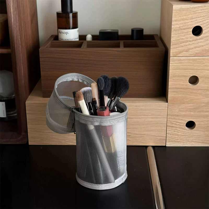 Portable Mesh Dual‑Use Makeup  - Travel Accessories Toiletries 评论和价格