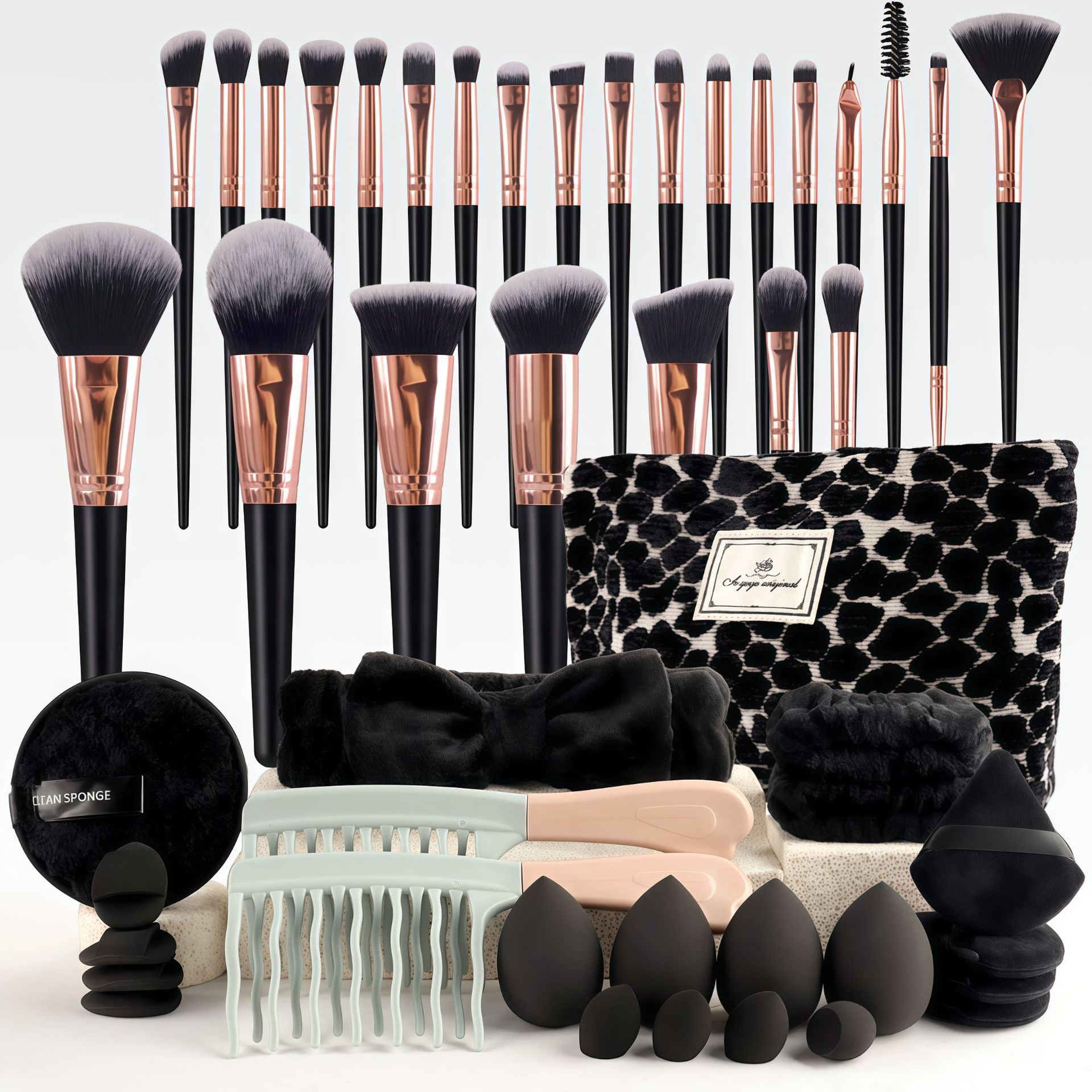 Makeup Brush Set Chic Fragranc - Travel Accessories Toiletries 评论和价格