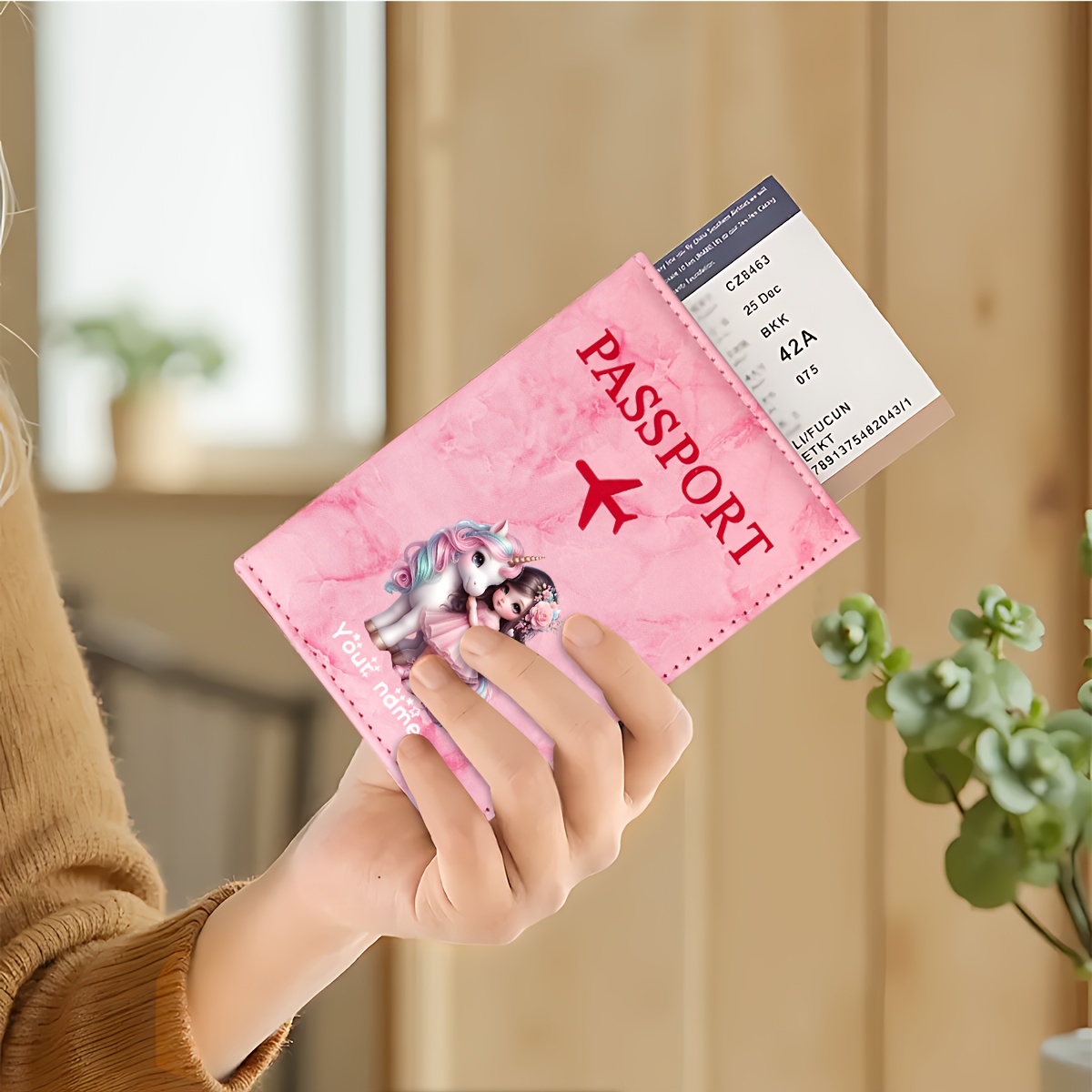 Unicorn Girl Pattern PU Passpo - Travel Accessories Gear 评论和价格
