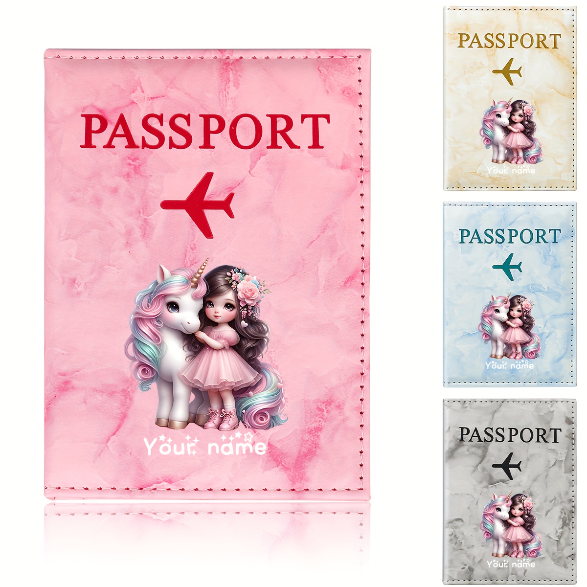 Unicorn Girl Pattern PU Passpo - Travel Accessories Gear 评论和价格
