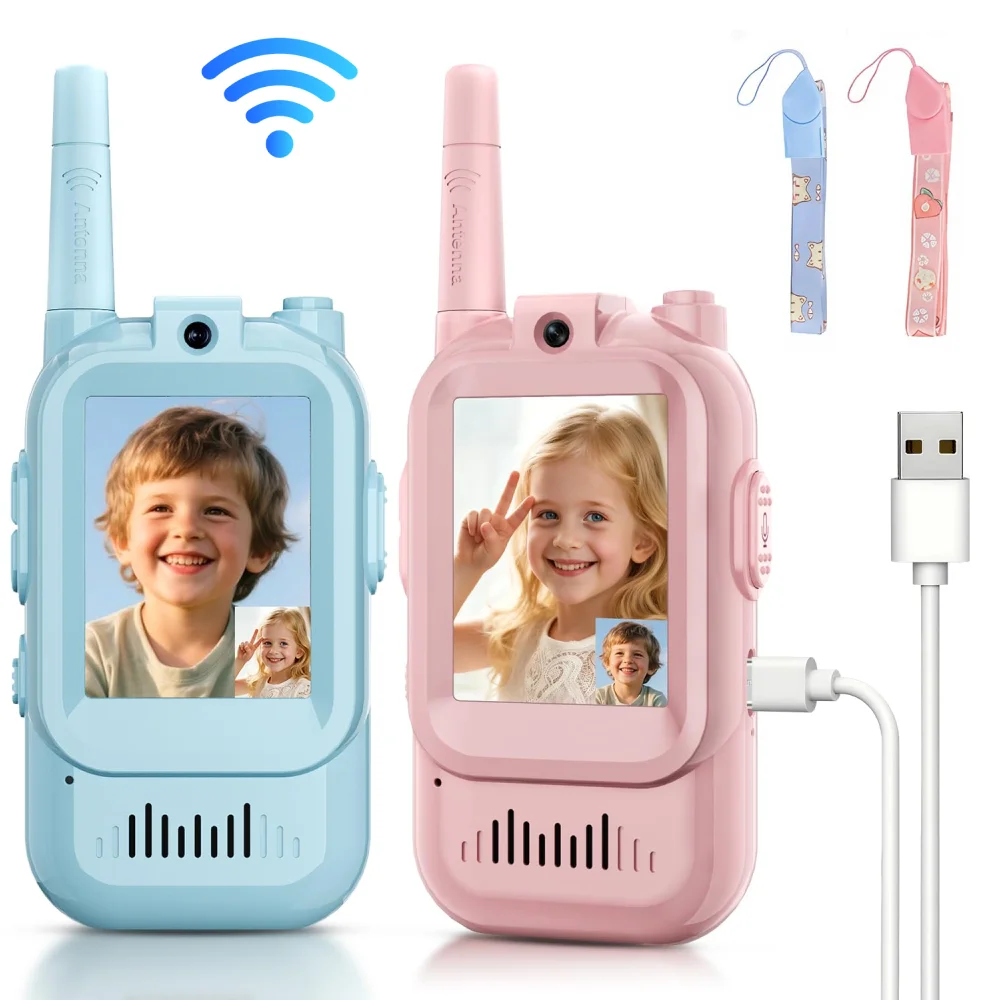 2PCS  Video Walkie Talkies for - Travel Accessories For Toddlers 评论和价格