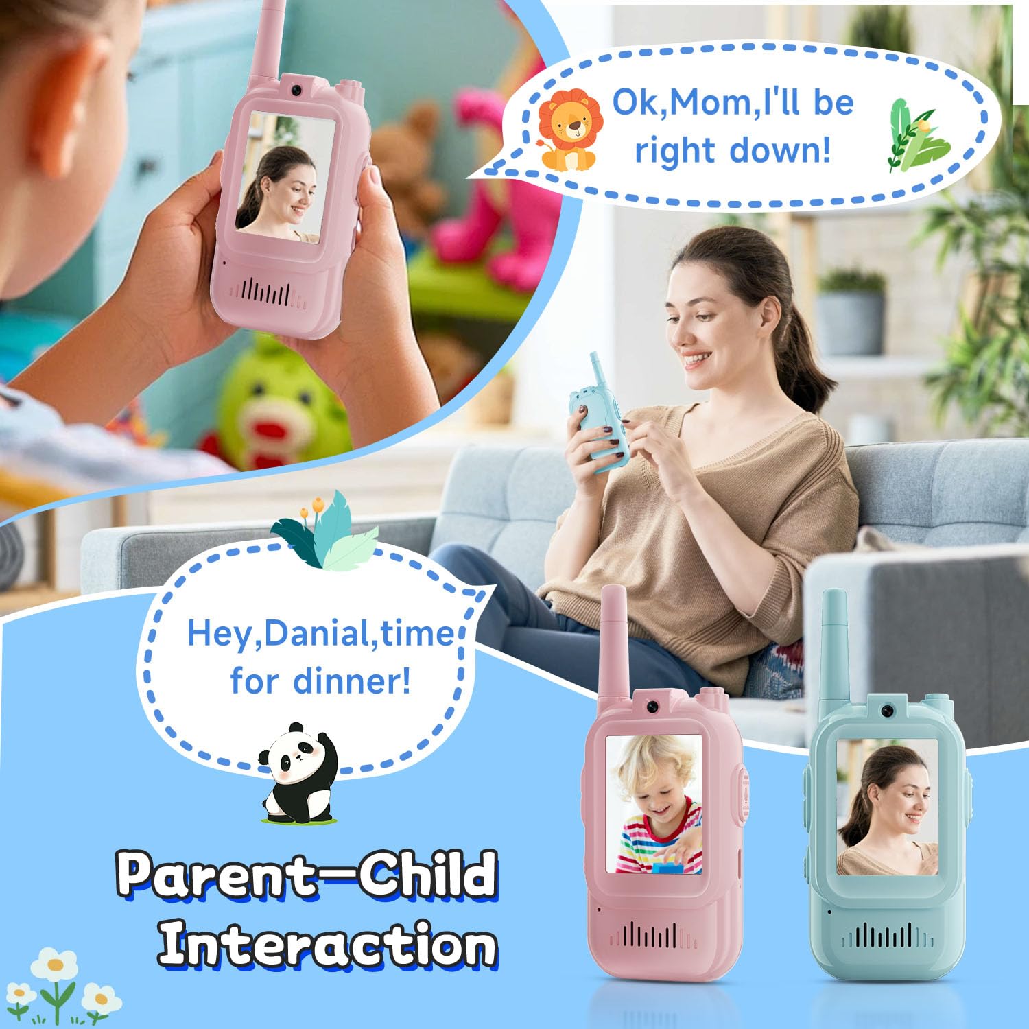 2PCS  Video Walkie Talkies for - Travel Accessories For Toddlers 评论和价格
