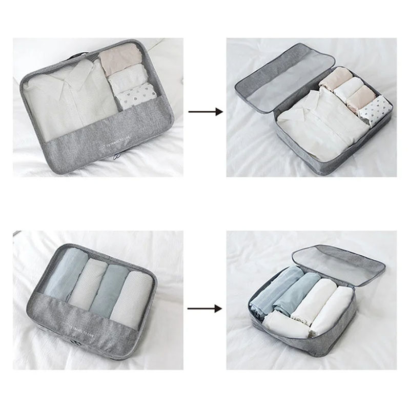 7 Piece Travel Packing Cubes S - Travel Accessories Kit For Men 评论和价格