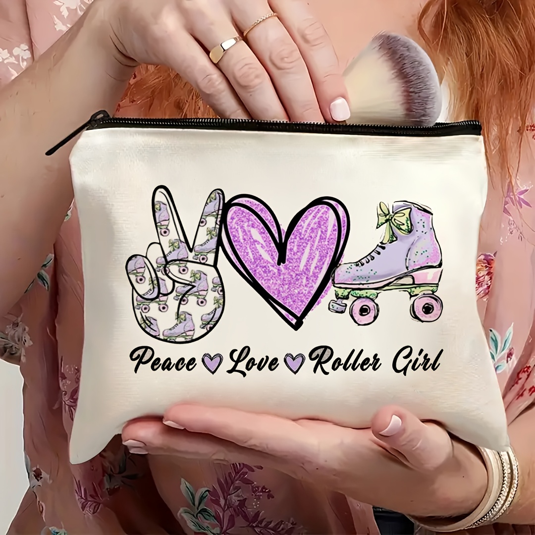 1Pc Peace, Love & Roller Skati - Travel Accessories Toiletries 评论和价格
