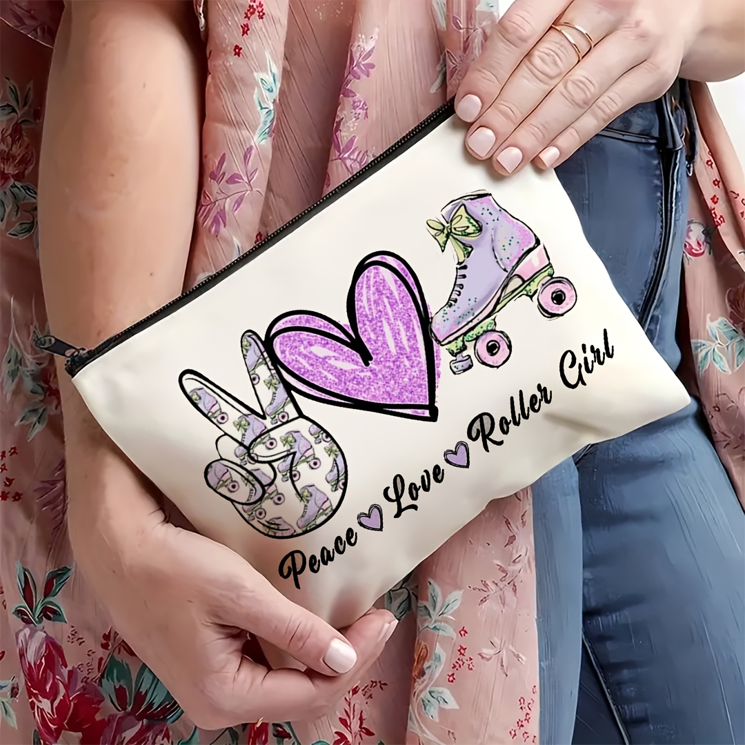 1Pc Peace, Love & Roller Skati - Travel Accessories Toiletries 评论和价格
