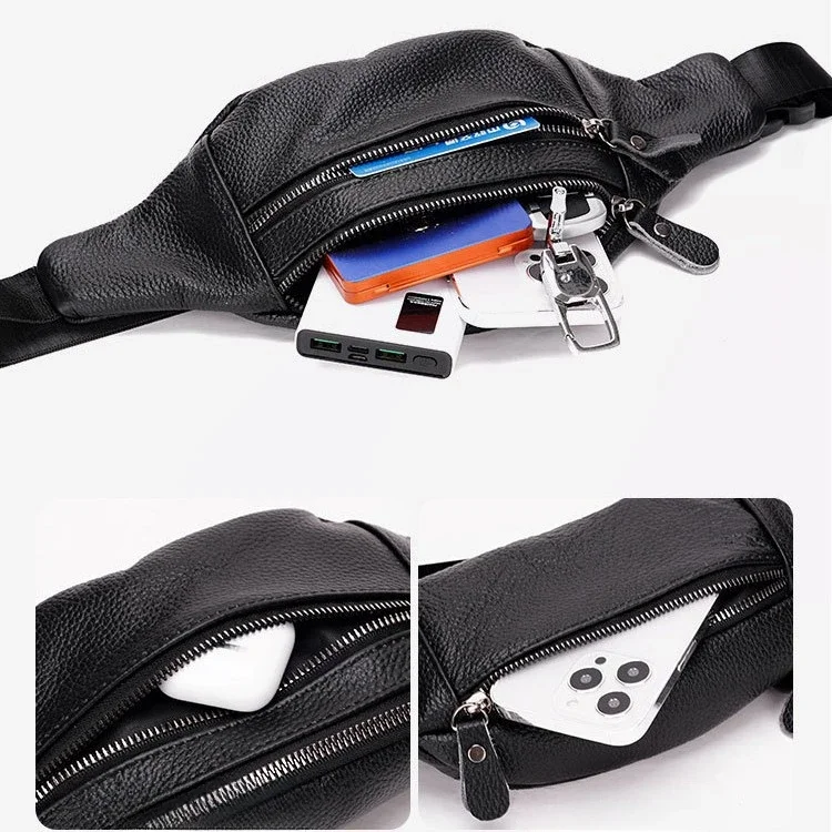 Genuine Leather Men’s Waist Ba - Travel Accessories Tech 评论和价格