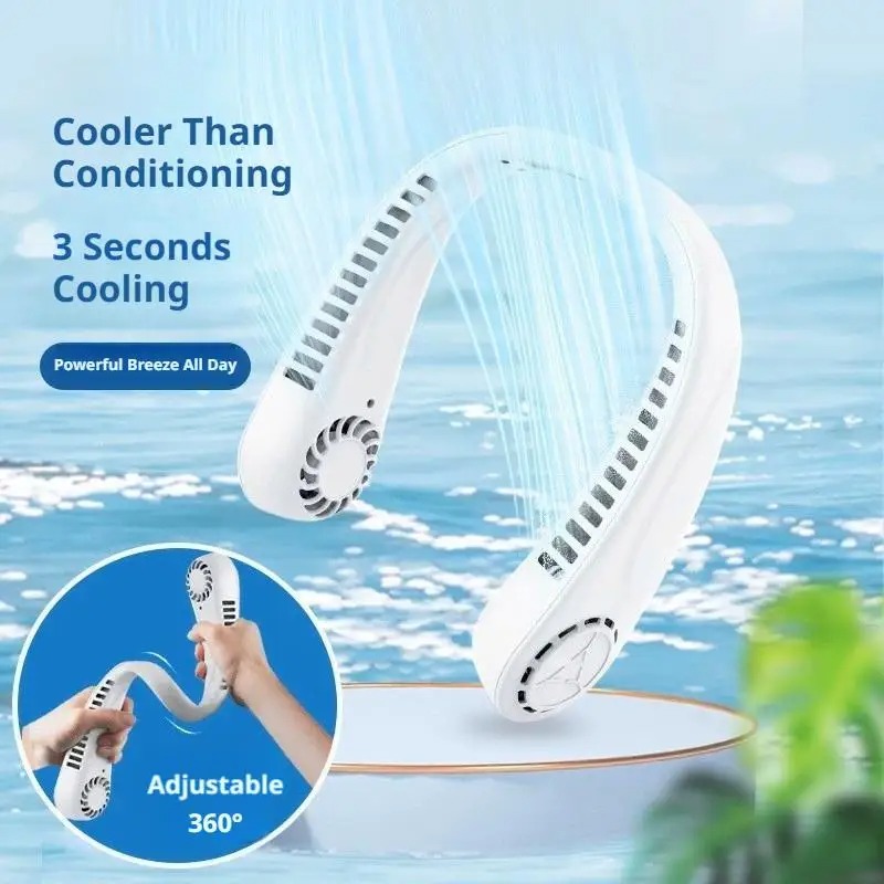 2026 New Bladeless Neck Fan US - Travel Accessories Electronics 评论和价格