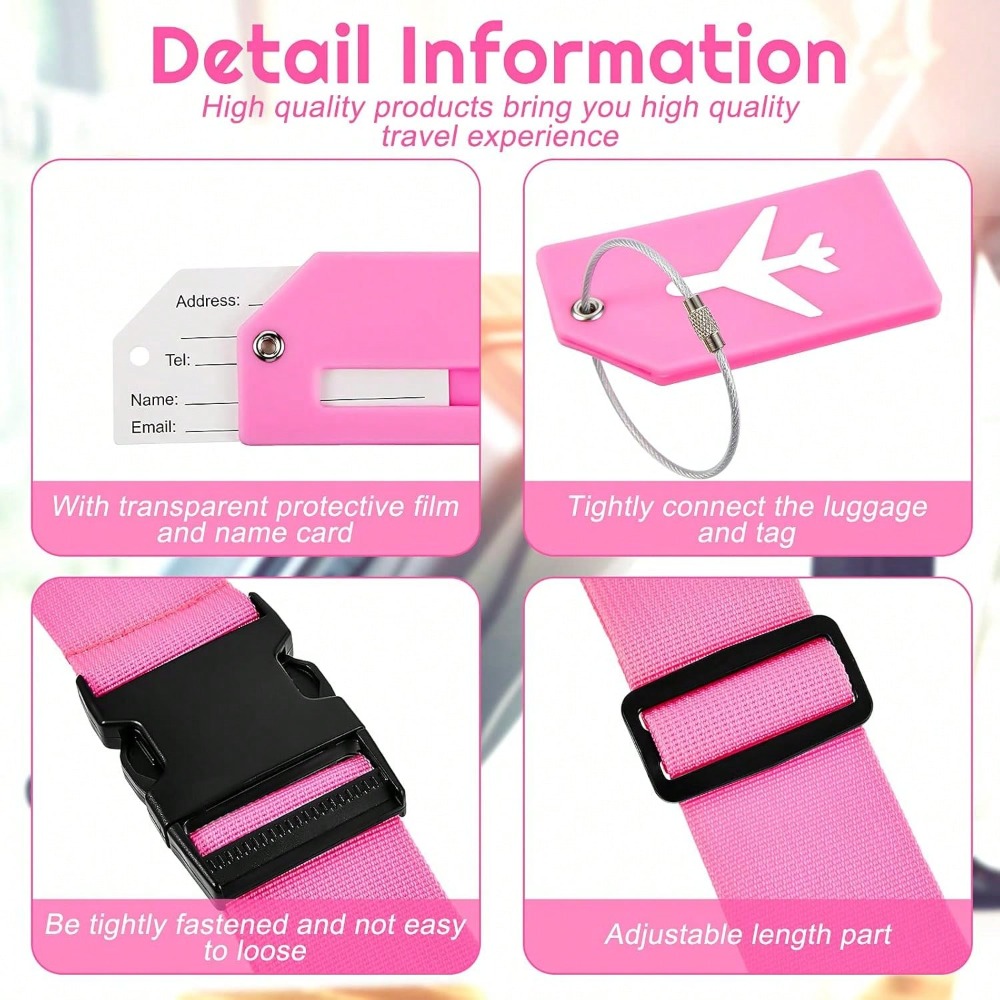 Luggage Strap Set with Luggage - Travel Accessories Gear 评论和价格