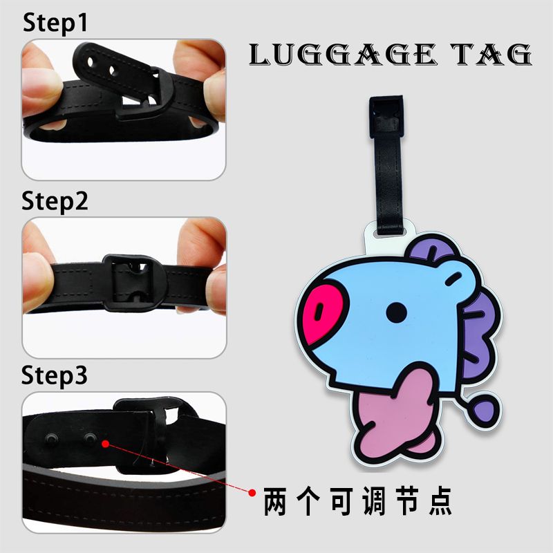BT21 cartoon cute keychain Kaw - Travel Accessories Gear 评论和价格