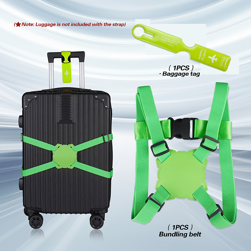 2-Piece Luggage Strap Set + Lu - Travel Accessories Gear 评论和价格