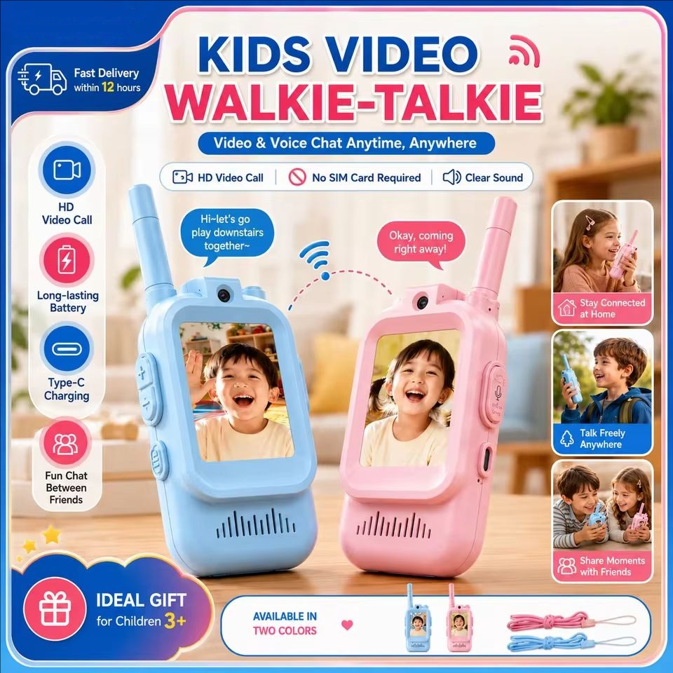 Video Walkie Talkies for Kids  - Travel Accessories For Toddlers 评论和价格
