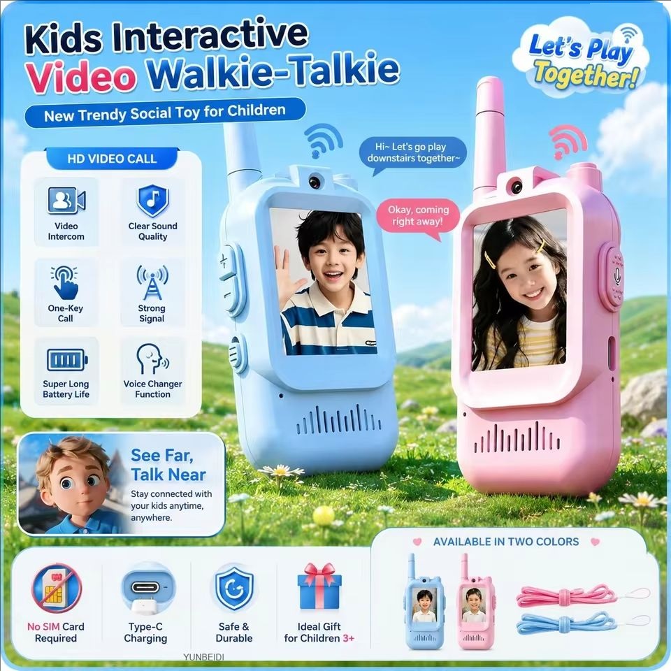 Video Walkie Talkies for Kids  - Travel Accessories For Toddlers 评论和价格