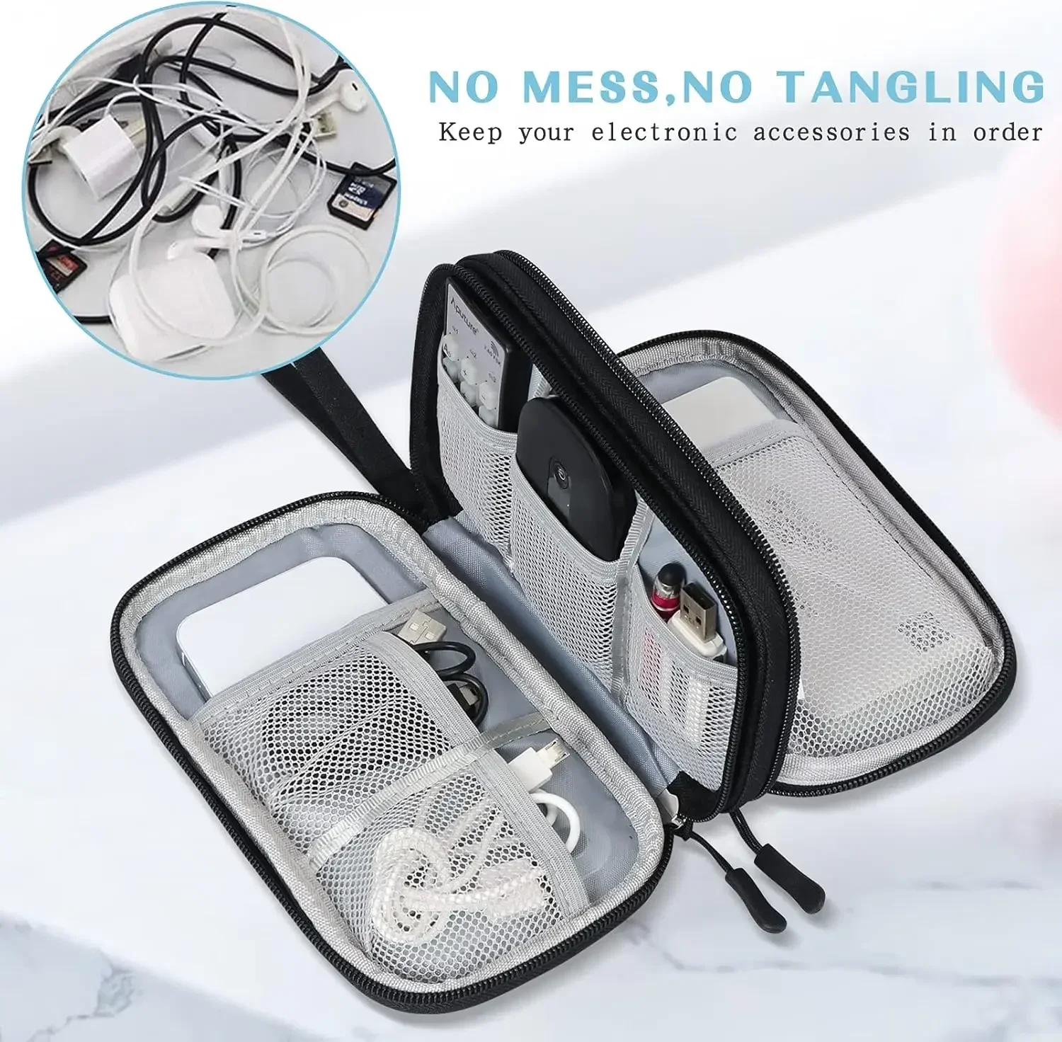 Travel Cable Bag Portable Digi - Travel Accessories Electronics 评论和价格