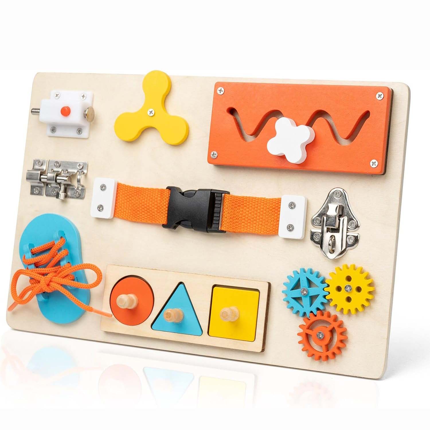 Montessori Busy Board for Todd - Travel Accessories For Toddlers 评论和价格