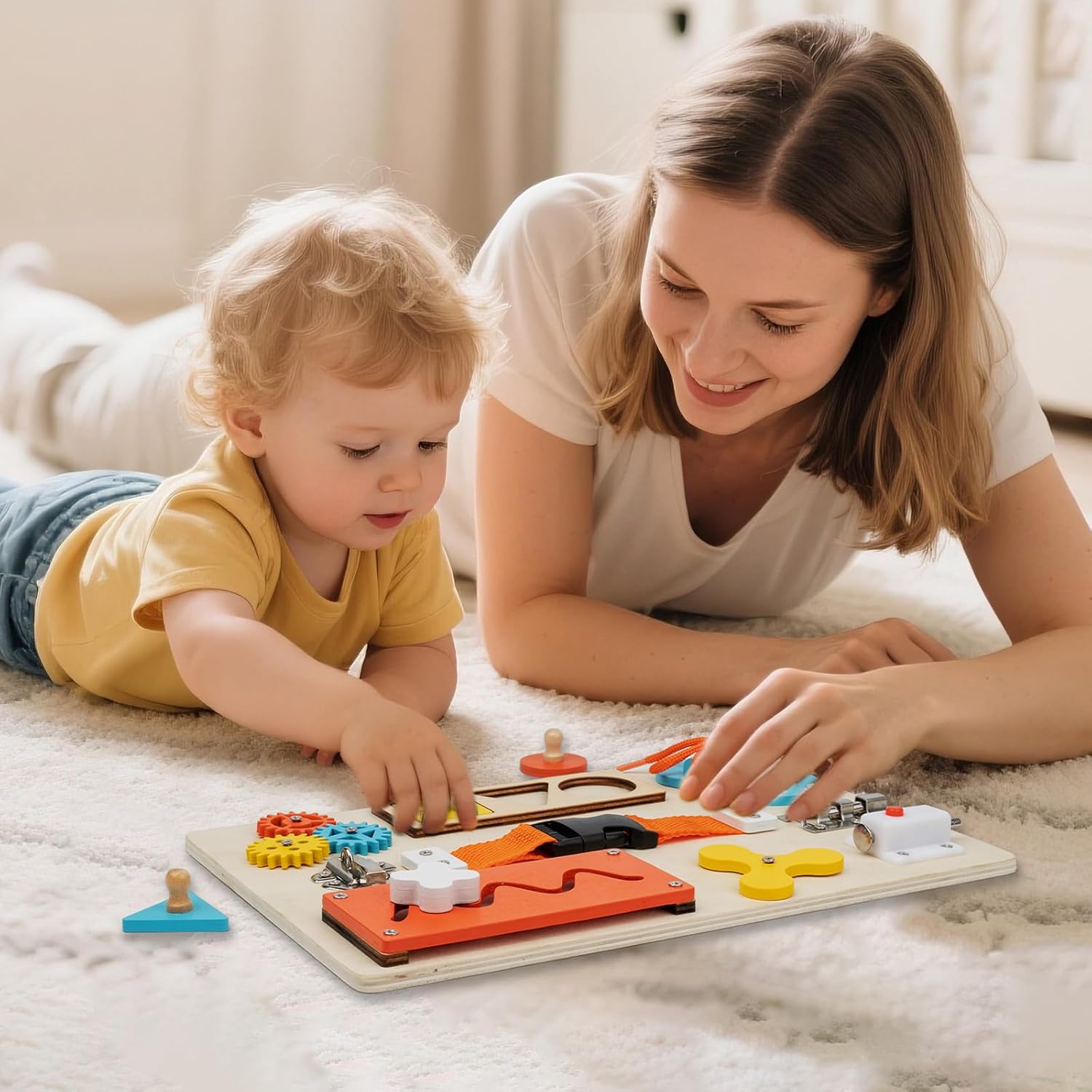 Montessori Busy Board for Todd - Travel Accessories For Toddlers 评论和价格