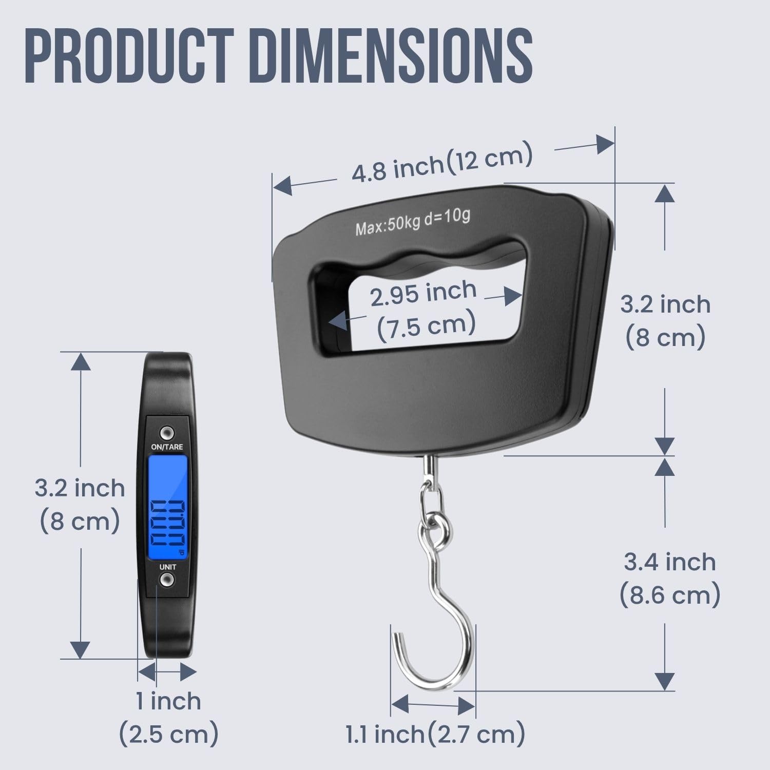 50Kg 10g Luggage Weight Scale, - Travel Accessories Electronics 评论和价格