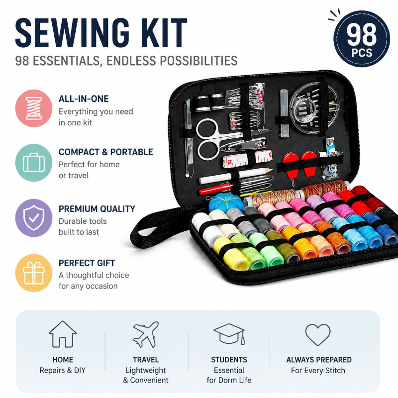 68/98PCS Sewing Accessories To - Travel Accessories Gear 评论和价格