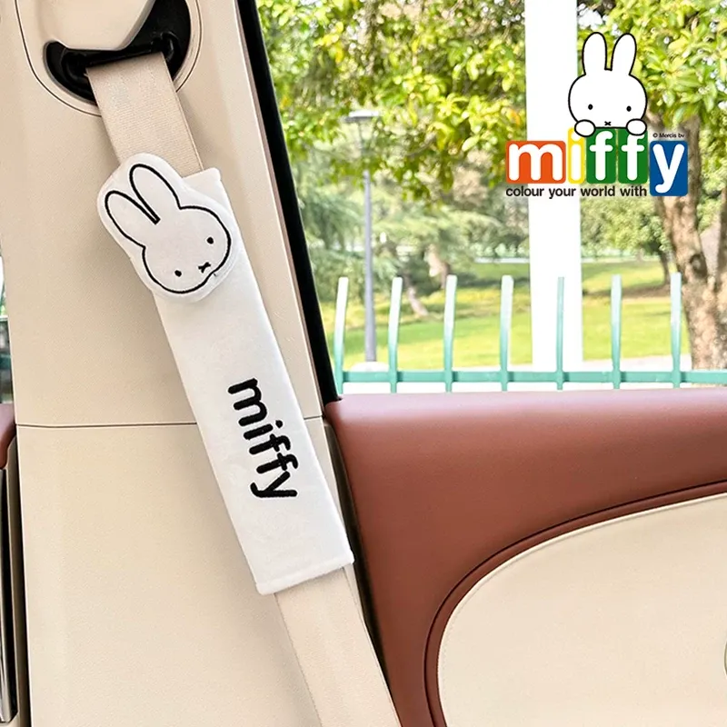 Kawaii Miffy Car Seat Belt Sho - Travel Accessories Kids 评论和价格