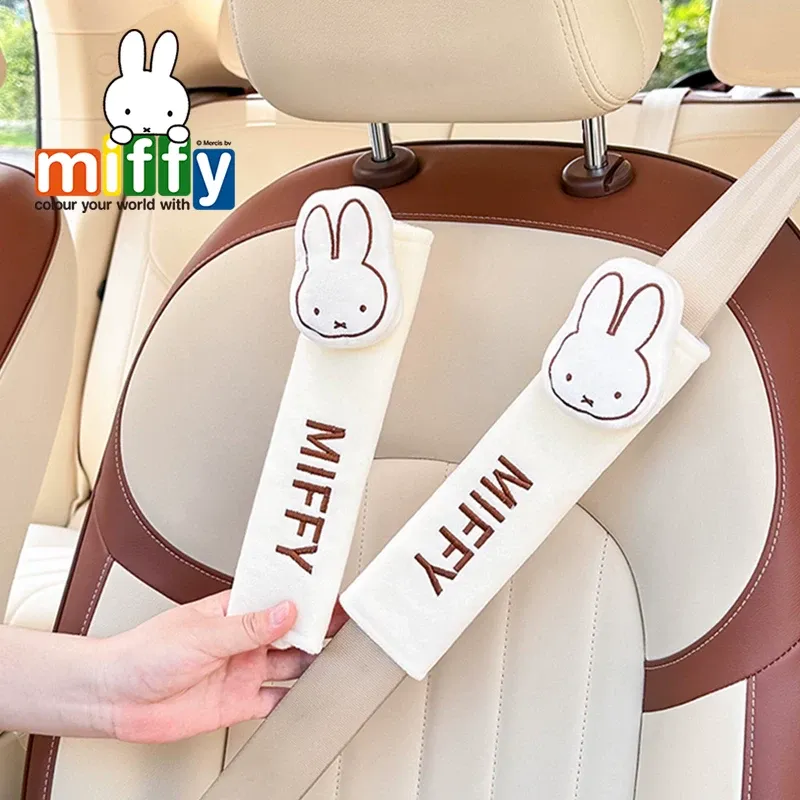 Kawaii Miffy Car Seat Belt Sho - Travel Accessories Kids 评论和价格