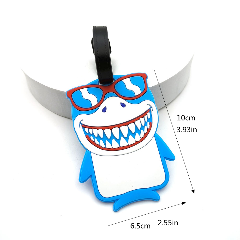 1PCS Cute Shark Luggage Tag Bo - Travel Accessories Kids 评论和价格
