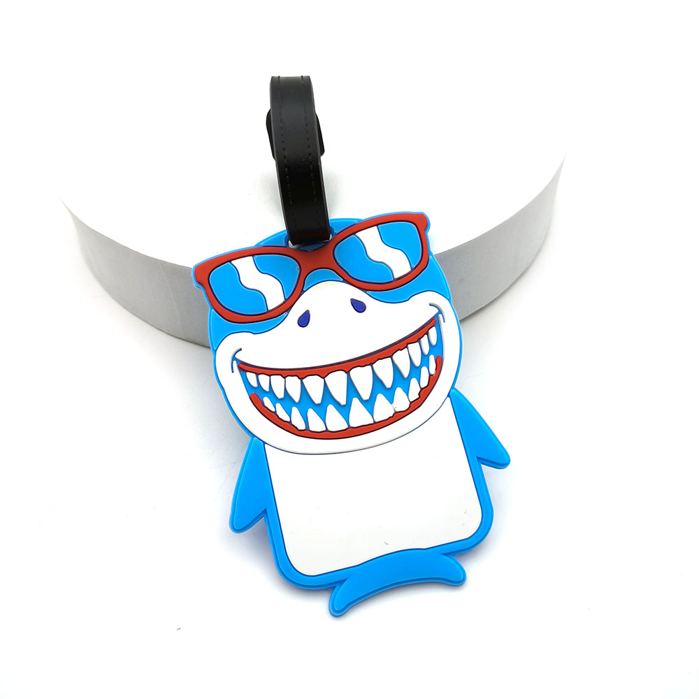 1PCS Cute Shark Luggage Tag Bo - Travel Accessories Kids 评论和价格