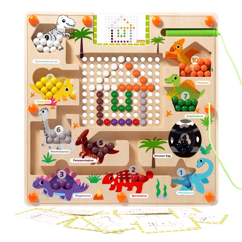 Magnetic Color and Number Maze - Travel Accessories For Toddlers 评论和价格