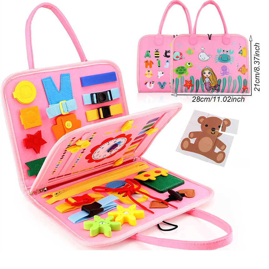 Montessori Busy Board for Todd - Travel Accessories For Toddlers 评论和价格