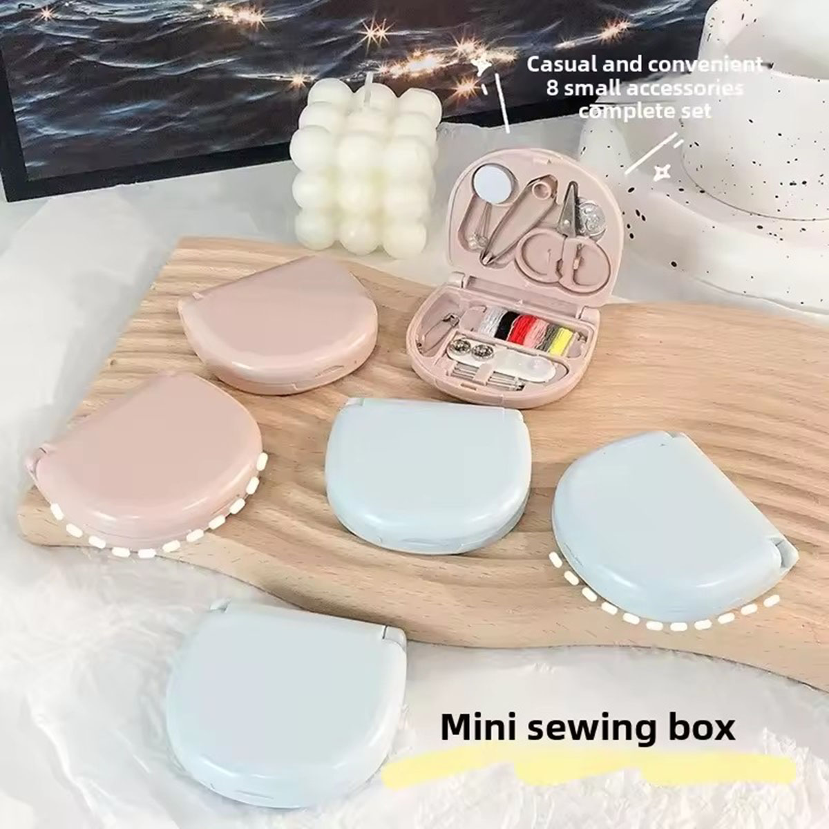 Mini Manual Sewing Machine Kit - Travel Accessories Kit For Men 评论和价格