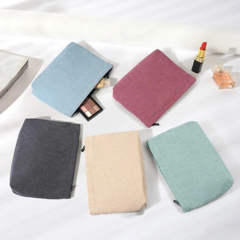 Corduroy Travel Cosmetic Bag P - Travel Accessories Toiletries 评论和价格