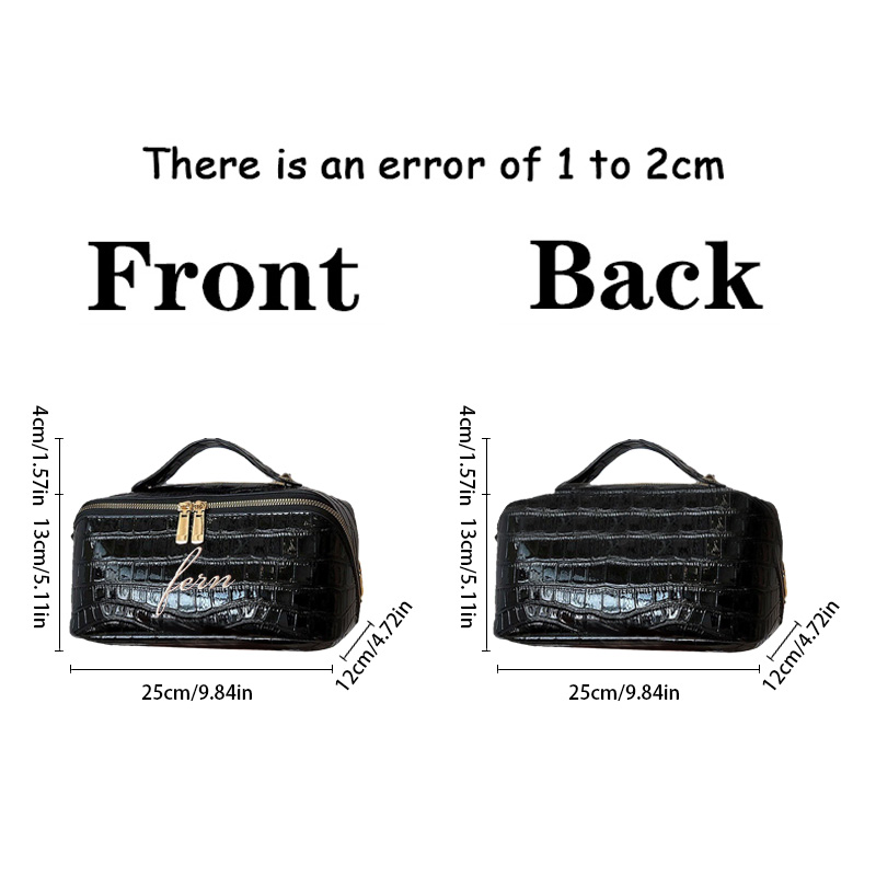 Embroidered Croc Makeup Bag Pe - Travel Accessories Ideas 评论和价格